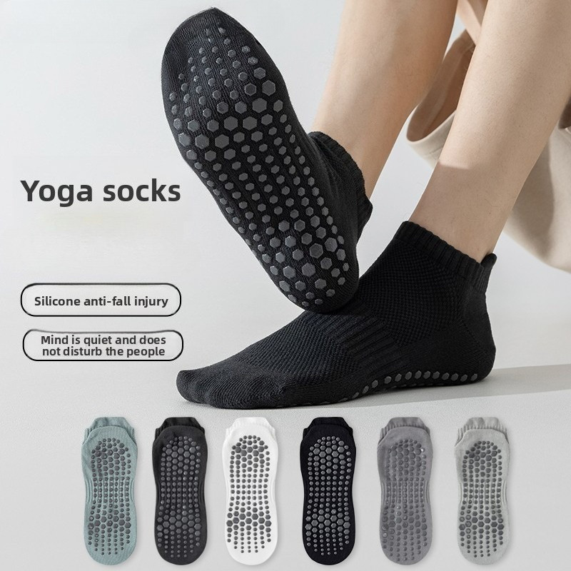 Pilates Yoga Hose - 1Pair Yoga Socks Men Cotton Thin