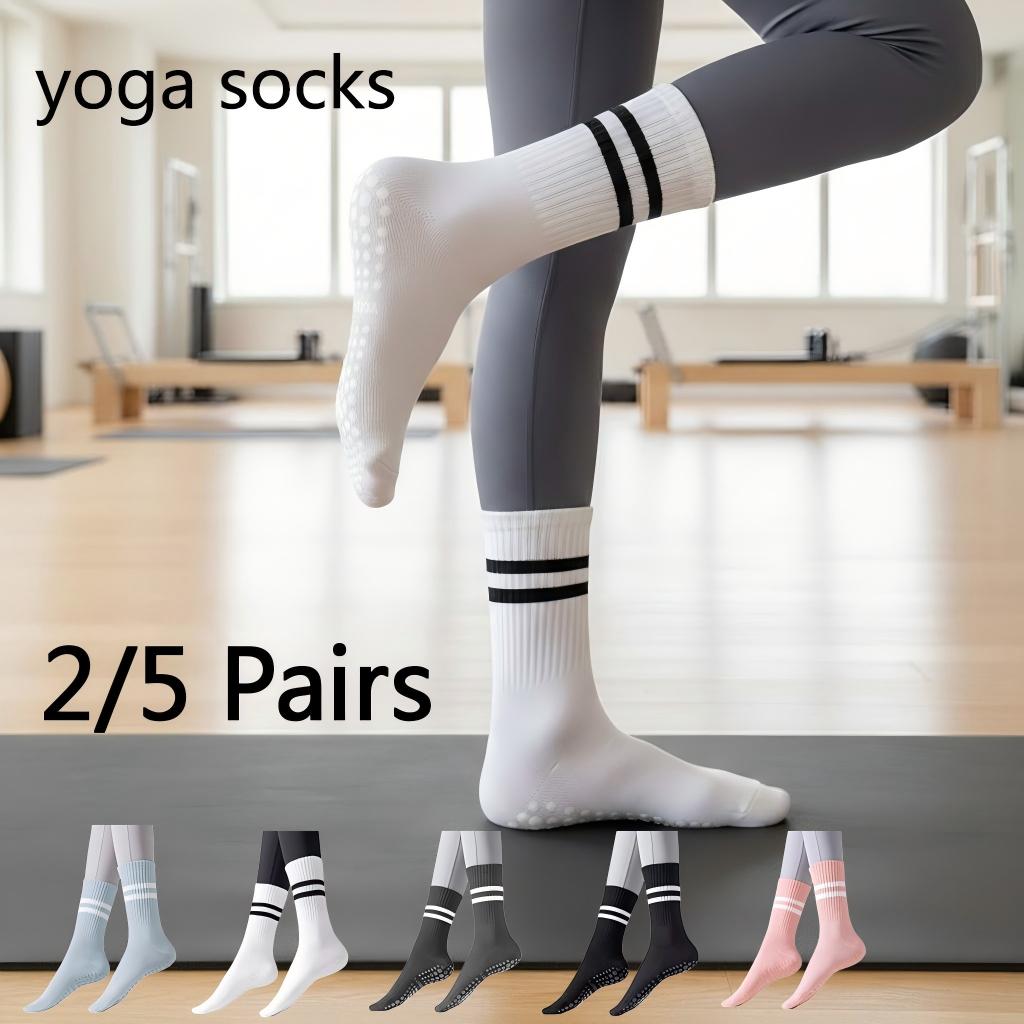 Pilates Yoga Workout - Women Non Slip Yoga Socks, Grippy