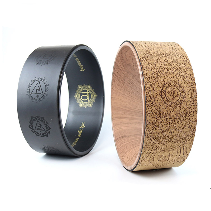 Pilates Yoga Home Workout - Wooden Yoga Circles Soft Wood Made