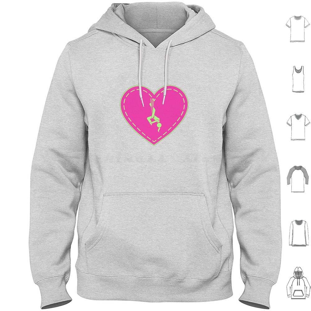 Pilates Yoga Aerial - Love Aerial Inversions Hoodie Cotton Long