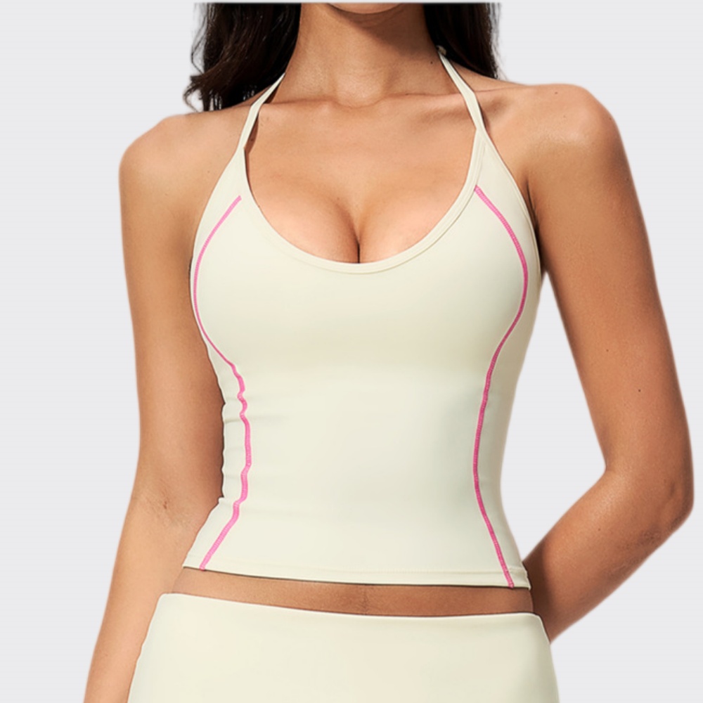 Pilates Yoga Clothes - Woman Halter Yoga Tank Top Gym