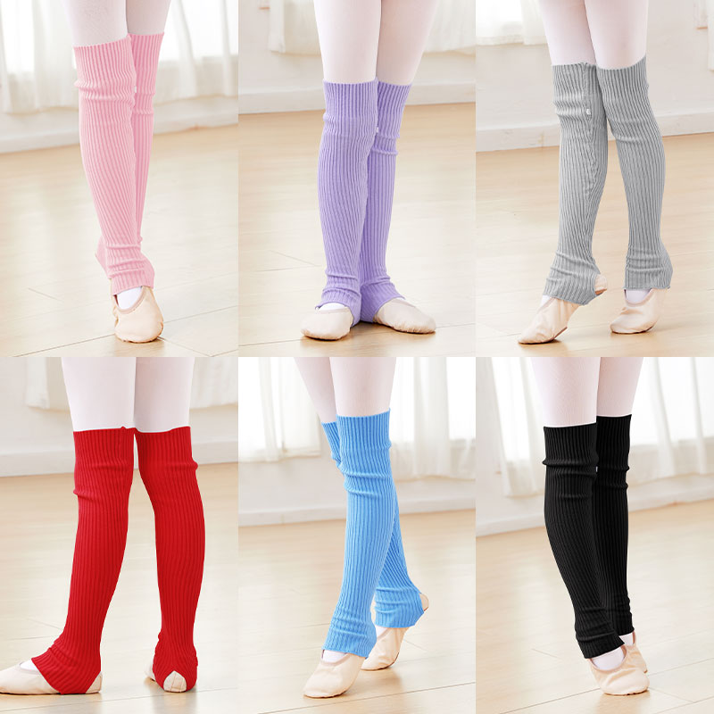 Yoga Pilates Girl - Girls Ballet Knitted Leg Warmers Kids