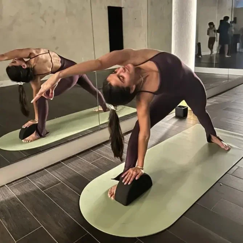180x65x0.5cm Oval Rubber PU Yo - Pilates Yoga Home Workout review and price