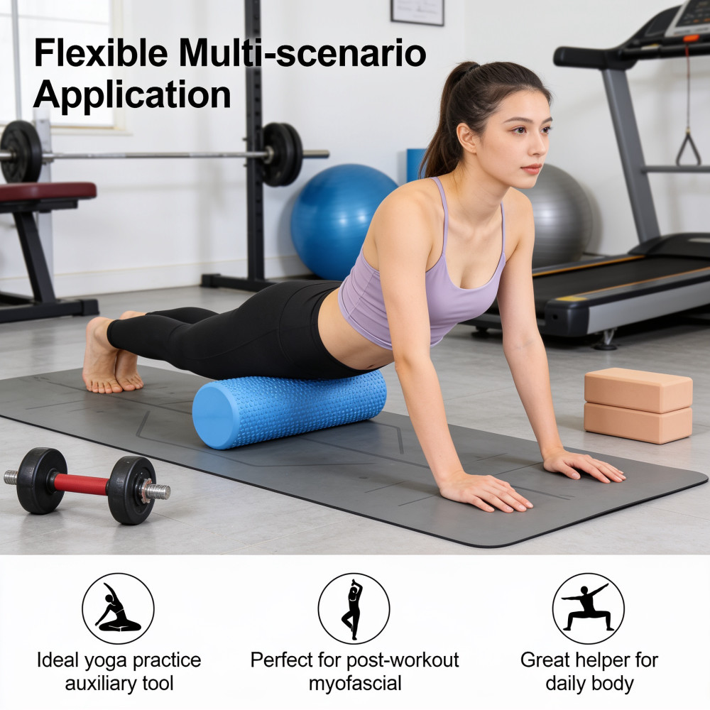 Yoga Roller Round EVA Foam Cyl - Pilates Yoga Home Workout review and price