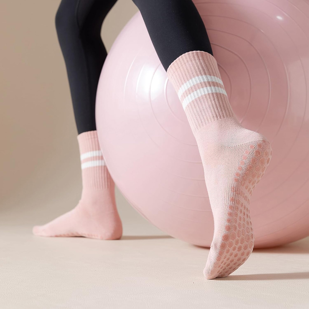 Yoga Pilates Socks with Grips  - Pilates Yoga Workout review and price
