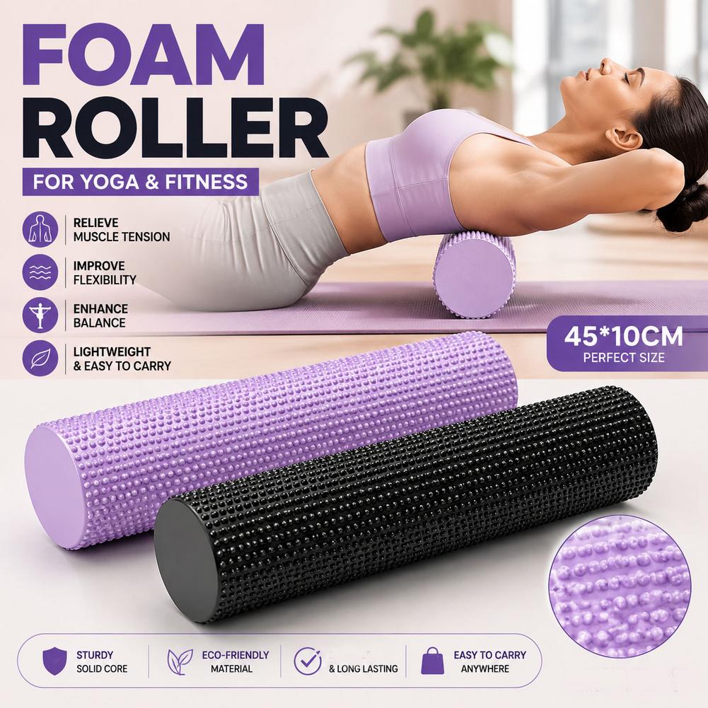 Yoga Foam Roller EVA High Dens - Pilates Yoga Shoes review and price