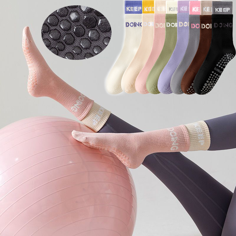 Mid Tube Yoga Socks Women Mid  - Pilates Yoga Hose review and price