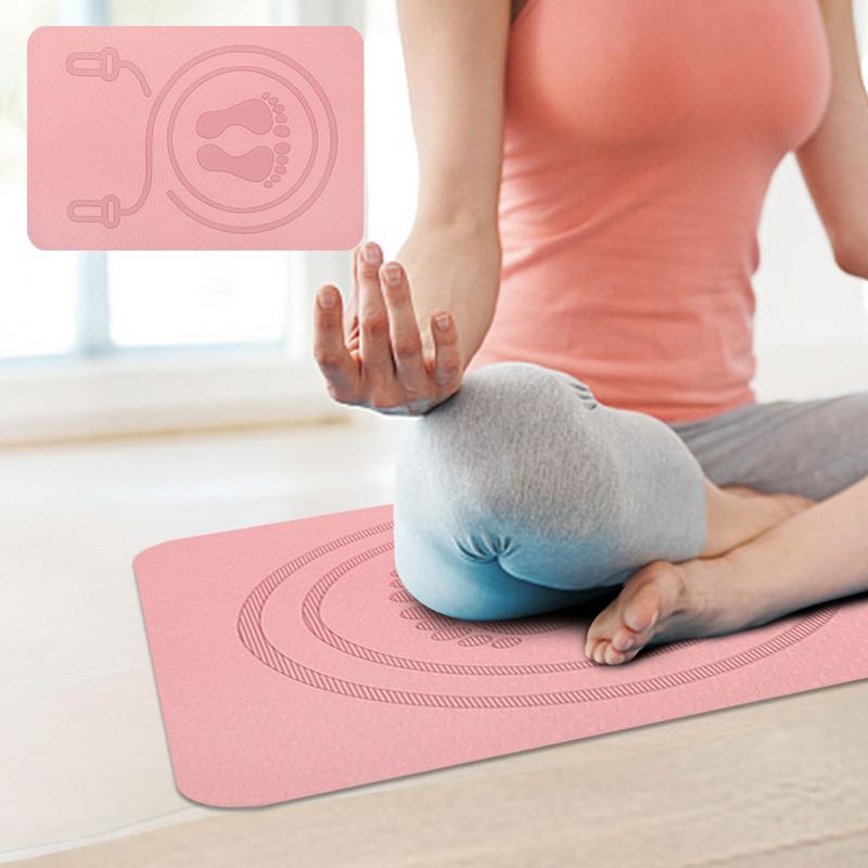 6mm Jump Rope Mat TPE Material - Pilates Yoga Home Workout review and price
