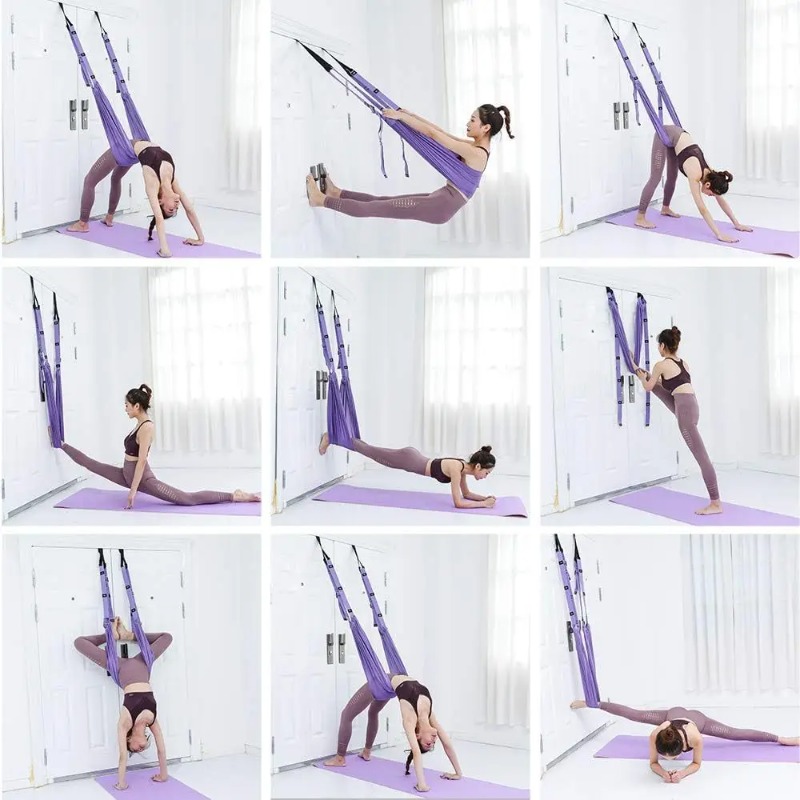 Adjustable Aerial Yoga Hammock - Pilates Yoga Aerial review and price