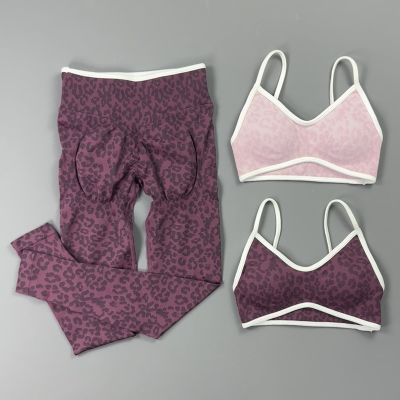2 Pieces Yoga Set Women Leopar - Pilates Yoga Clothes review and price