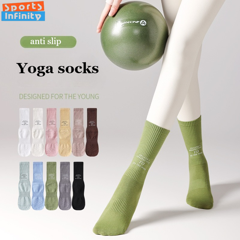 Mid Tube Yoga Socks Anti Slip  - Pilates Yoga Hose review and price