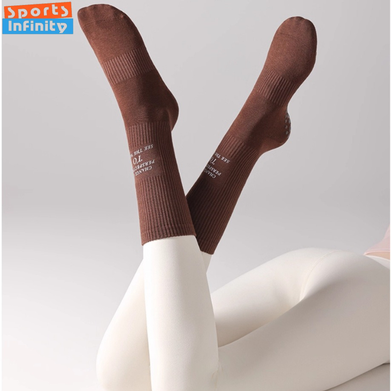 Mid Tube Yoga Socks Anti Slip  - Pilates Yoga Hose review and price